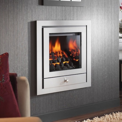 Crystal Fires Gem Royale 4.2kw Silver Hole in The wall Gas Fire
