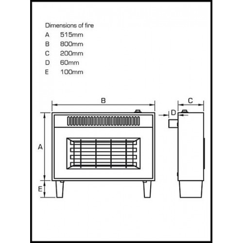 Flavel Misermatic High Efficiency Outset Gas Fire